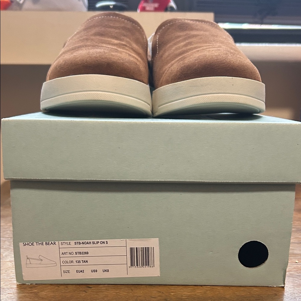 Men's Tan Slip-On Shoes